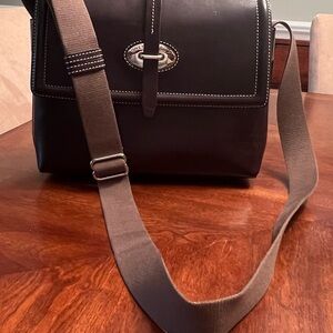 Dooney & Bourke Brown Leather Messenger Bag